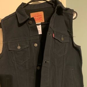 Levi Jean Vest (2: dark blue and khaki)